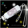 Custom Logo Hot Selling Crystal USB2.0 Drive Flash Disk